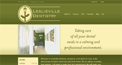 Desktop Screenshot of leslievilledentistry.com